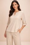 Blusa detalhe gota heritage BAUNILHA,,